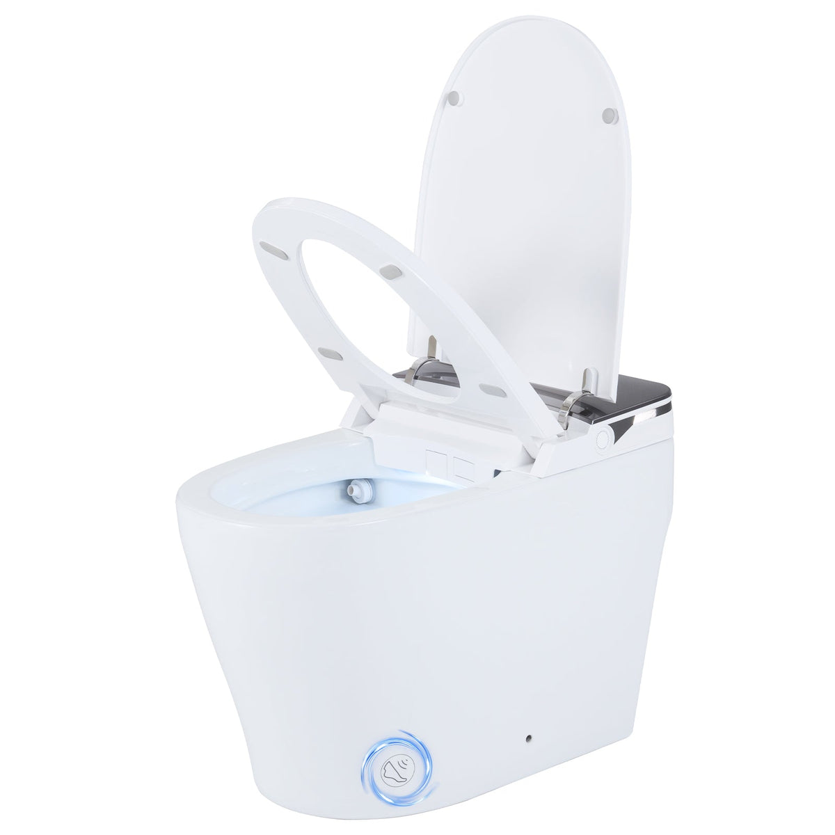 Smart Toilet with Built-in Bidet ADA Height with Auto Flush and Heated Seat and Remote